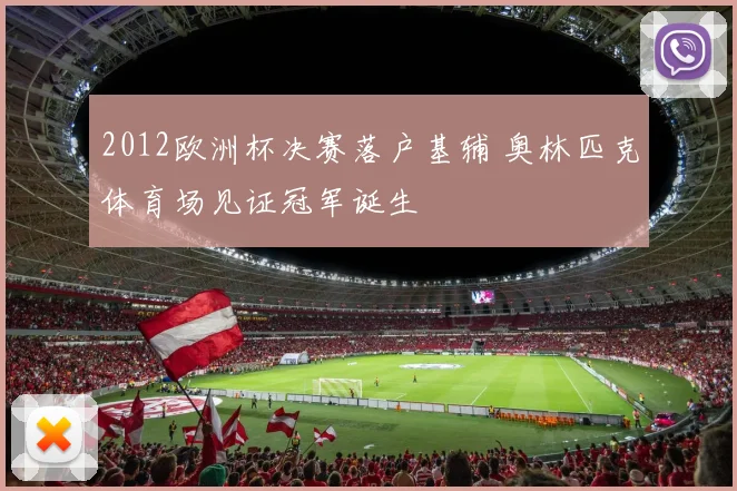 2012欧洲杯决赛落户基辅 奥林匹克体育场见证冠军诞生
