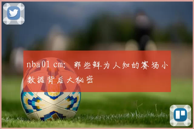 nba01 cm：那些鲜为人知的赛场小数据背后大秘密