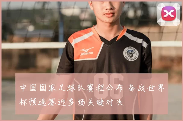 中国国家足球队赛程公布 备战世界杯预选赛迎多场关键对决
