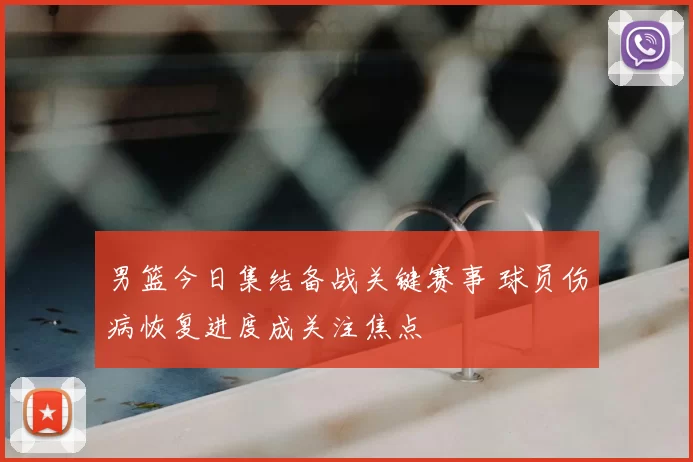 男篮今日集结备战关键赛事 球员伤病恢复进度成关注焦点